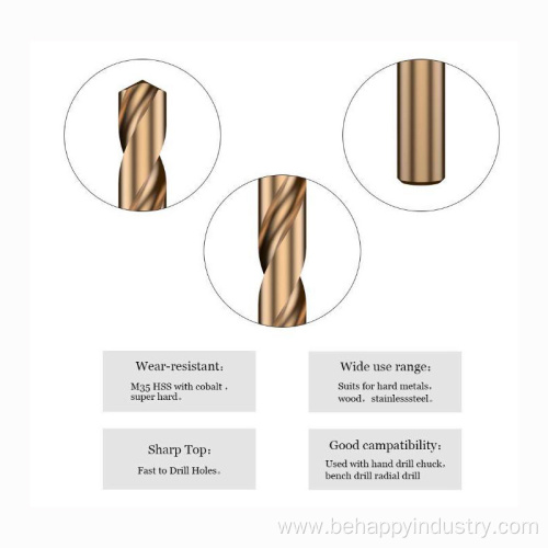 Cobalt Steel Twist Drill Bit Set